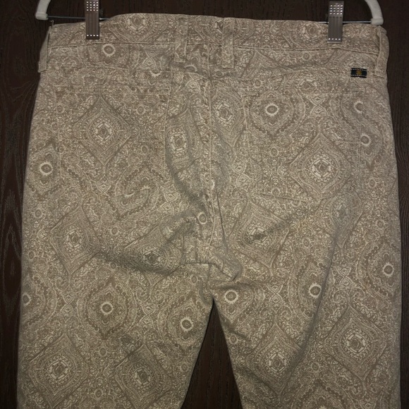 Lucky Brand brown paisley Charlie skinny jeans size 8 - Picture 3 of 3